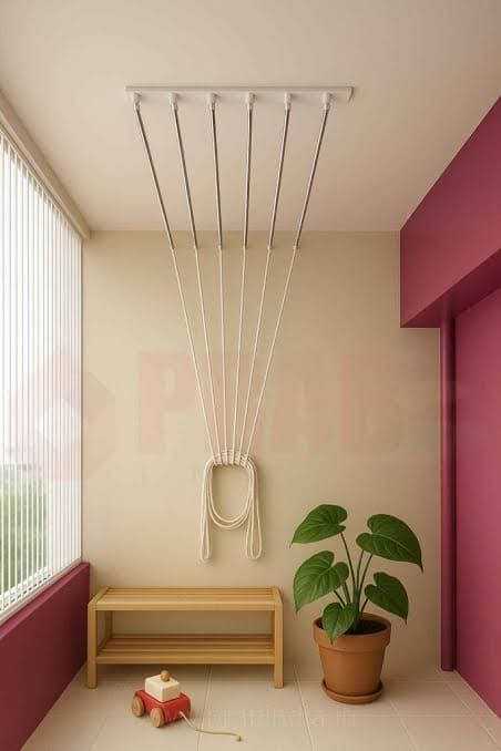 Vasantha Cloth Drying Hangers Installation Project 3