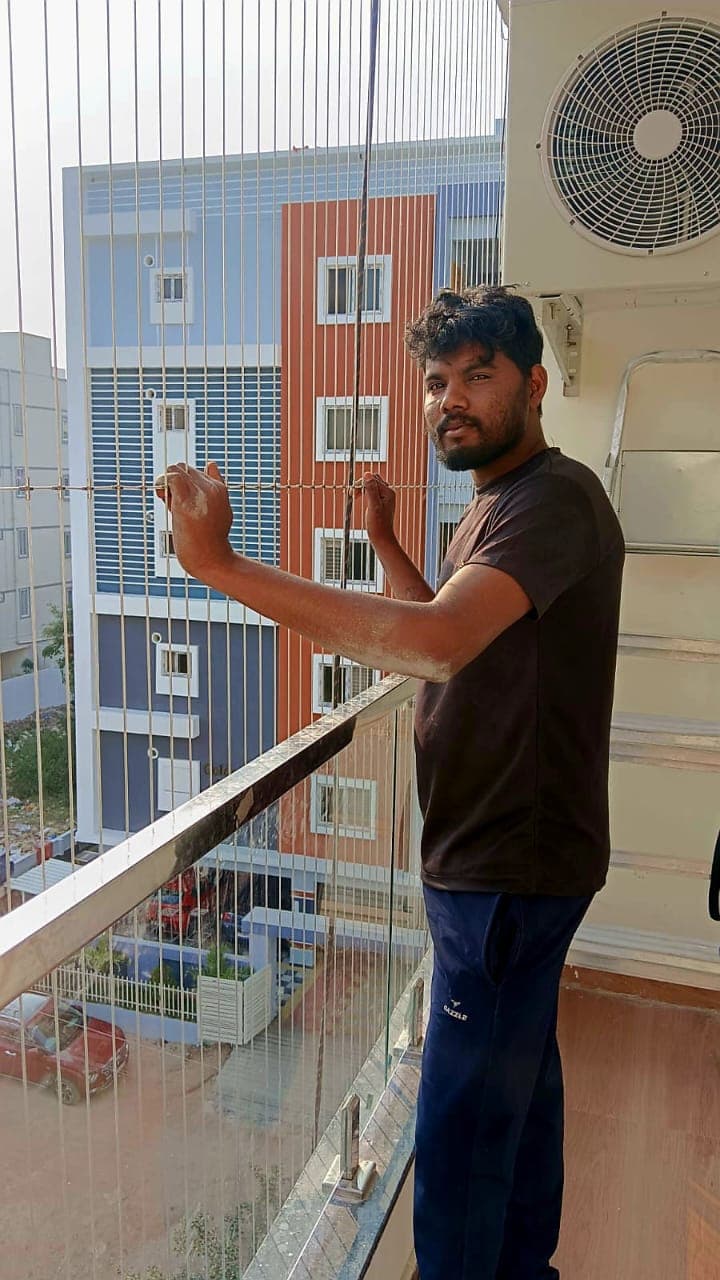 Vasantha Invisible Grills Installation Project 1